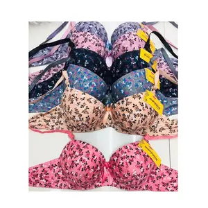 QJZ001 Bra Push Bra Wanita, Ukuran Campur 38 40 42 44 Nyaman Katun Desain Pakaian Dalam