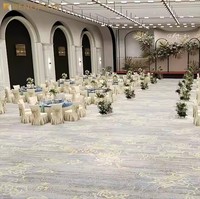 Salle de banquet imprimée en 3D utilisée à l'intérieur Tapis Axminster Lobby Tapis d'hôtel 5 étoiles mur à mur