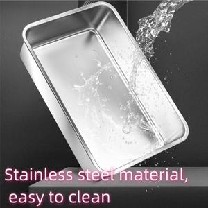 Exterior grande mejor casa portátil de acero inoxidable Pmself limpieza lavable portátil reutilizable inodoro caja de arena para gatos - Product Image 4