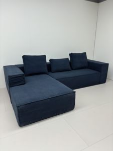 Canapé modulaire convertible en cube, canapé-lit deux places, housse en tissu lavable, design contemporain pour appartement, salon - Product Image 4