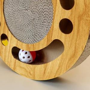 Rascador para Gatos Tipo Bola con Campana, Rascador Grande para Uñas, Juguete Giratorio para Mascotas, Suministros para Gatos, Juguete Multifuncional para Rascar - Product Image 4