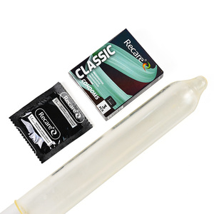 Préservatifs classiques en latex Recare, 3 pièces par boîte, certifiés CE ISO, personnalisation OEM disponible - Product Image 2
