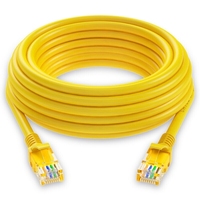 Cable de Conexión Ethernet CAT5e UTP Directo de Fábrica, 100% Cobre Puro, RJ45, PVC, Cable de Red para Interiores/Exteriores, 0.5m-100m