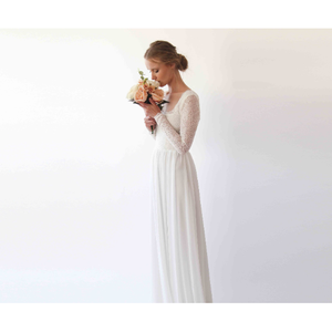 Abito da sposa con scollo quadrato # 1231 - Product Image 2