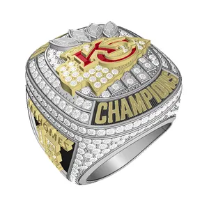 Newest Personalized Customization Sports Champion Rings Design Football LOGO World Championship Rings