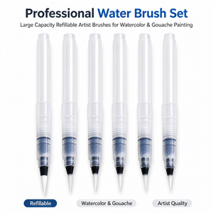 Ensemble <span class=keywords><strong>de</strong></span> pinceaux à eau professionnels pour peinture à l'aquarelle et à la gouache, grande capacité, rechargeables, pinceaux d'artiste, kit <span class=keywords><strong>de</strong></span> fournitures artistiques - Product Image 1