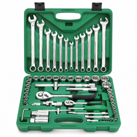 Kit d'outils de réparation automobile robuste de 61 pièces 6,3x12,5 mm, ensemble de matériel multifonctionnel pour le bureau moderne et les installations résidentielles