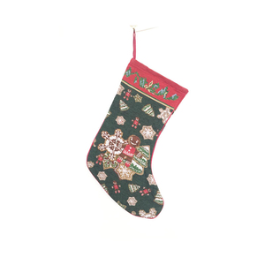 Tapiz tejido jacquard con logo personalizado, calidad perfecta, calcetín de Navidad - Product Image 4