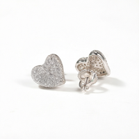 Boucles d'oreilles clous en argent sterling 925, forme papillon, avec zircone cubique, pour mariage, anniversaire, fête, vente en gros, prêtes à l'emploi