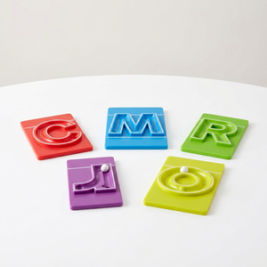 Juego de 24 Letras de Mármol con Bandeja, 10 Bolas de Mármol de Plástico, para Preescolar/Jardín de Niños, Aula, Motricidad Fina, Escritura - Product Image 5
