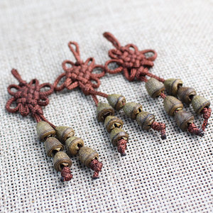 Colgante de semilla de Bodhi con diseño de flor de nudo chino para ceremonias religiosas, joyería unisex de estilo tibetano pastoral bohemio - Product Image 4