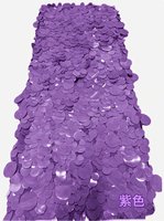 Tissu en maille à paillettes rondes de luxe 2026, tulle à sequins 3D dense pour robe de mariée et robe de soirée, couleur personnalisable