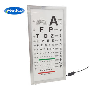 Tabla Optométrica Medco de 2.5m/5m, Estándar Internacional, con Control Remoto Eléctrico para Examen de Agudeza Visual - Product Image 2