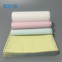 Papier NCR personnalisé en gros, multi-parties, image bleue, rouleau jumbo, pour impression informatique