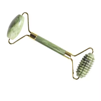 Ensemble cadeau de rouleau de jade vert et de grattoir Gua Sha Edawa pour le massage de beauté du visage, les soins de la peau et la réduction des rides, kit de lifting du visage
