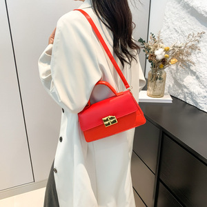 Bolso <span class=keywords><strong>de</strong></span> mano <span class=keywords><strong>de</strong></span> moda para mujer, bolso <span class=keywords><strong>de</strong></span> hombro <span class=keywords><strong>de</strong></span> viento <span class=keywords><strong>de</strong></span> temperamento simple <span class=keywords><strong>de</strong></span> color puro, bolso cruzado, bolso <span class=keywords><strong>de</strong></span> <span class=keywords><strong>piedra</strong></span> popular - Product Image 3