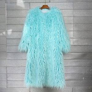 Abrigo Largo <span class=keywords><strong>de</strong></span> Piel Sintética Estilo Europeo y Americano, <span class=keywords><strong>Color</strong></span> Sobre la Rodilla - Product Image 6