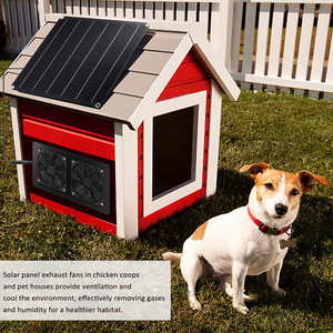 พัดลมพลังงานแสงอาทิตย์ พัดลมดูดอากาศคู่ 18V 30W สำหรับการแลกเปลี่ยนความร้อนในโรงเรือนเลี้ยงไก่ - Product Image 2