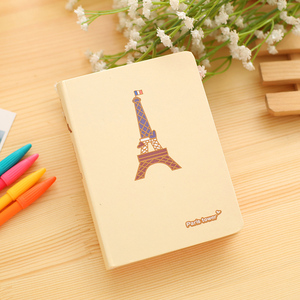 CAHIER PERSONNALISÉ 2026 A5 <span class=keywords><strong>Paris</strong></span> Tower à couverture rigide rose jaune CAHIER pour ÉTUDIANTS - Product Image 3