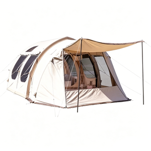Tente tunnel gonflable à colonnes d'air intégrées avec auvent étendu, tente de glamping de luxe imperméable pour <span class=keywords><strong>camping</strong></span>-cariste, OEM ODM - Product Image 1