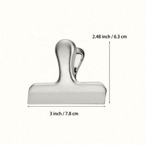 Clips de fermeture hermétique pour sacs de cuisine, écologiques, 5 couleurs, avec logo personnalisé, en acier inoxydable 430 robuste pour aliments - Product Image 2