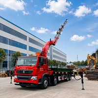 Grue à flèche articulée montée sur camion de 14 tonnes SQ560ZB6+1 |   360 °   Lève-charge hydraulique pliable pour camions lourds