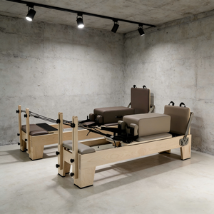 Máquina de Pilates Portátil de Roble, Haya y Arce, Ajustable, para Yoga, Ejercicio <span class=keywords><strong>en</strong></span> Casa u Oficina, Aplicación para Estudio de Pilates, <span class=keywords><strong>en</strong></span> Oferta - Product Image 2