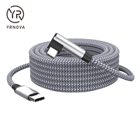 Vente en gros 1m 2m 3m veste en nylon câble de données de charge rapide 60W 90 degrés USB C type C chargeur pour téléphones mobiles 5A accessoire