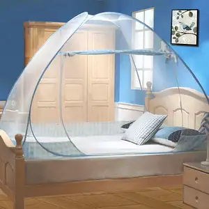 Tragbares faltbares Reisemunkettenet Doppel-/Einzelgröße Polyester-Gitter-Camping-Vordächer-Bettüberdachung für den Außenbereich Heimgebrauch Erwachsene