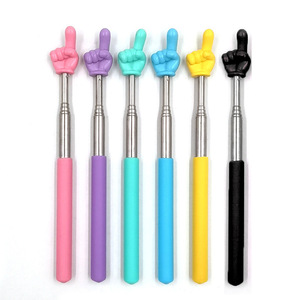 Telescopic Finger Reading Stick Metal Extendable Pointer Teaching Aid For Language Learning Education - Product Image 1