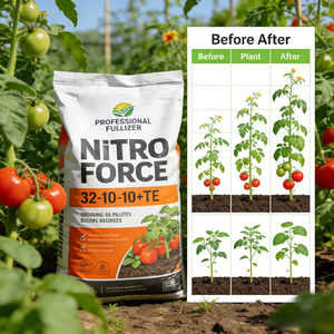 ปุ๋ยไนโตรฟอร์ซ 32-10-10+TENPK โพแทสเซียมสูง ละลายช้า ชนิดผง ละลายน้ำได้ 100% ความบริสุทธิ์ ยี่ห้อรุ่ยเชิง ขนาดใหญ่ - Product Image 2