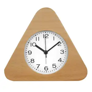 Clock Alarm Wood Wake Up Snooze Clock Classic Analog Modern Table Alarm Clock For bedroom Loud Old Fashion Cheap GOOD For Kids