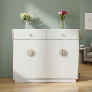 Modern Freestanding <b>Shoe</b> Cabinet with Ventilated Door Gray Plastic <b>Storage</b> Console for Living Room Home Furniture - Product Image 3