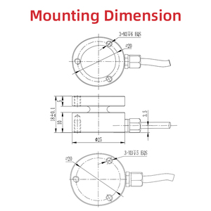 R403 압축력 중공 부하 셀 100 N 1kn 5kn 스포크 부하 셀 와셔 부하 셀 측정 - Product Image 2