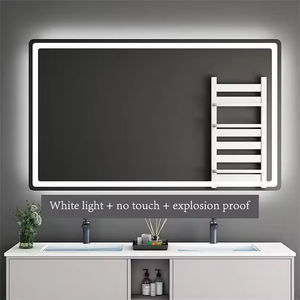 Miroir intelligent moderne pour salle de bain, éclairage LED, anti-buée, mural, écran tactile, miroir de maquillage, lampes - Product Image 6