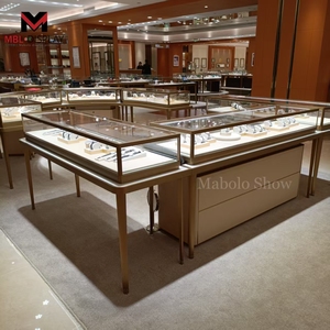 Mới đến hiện đại <span class=keywords><strong>Showcase</strong></span> sang trọng thép không gỉ dẫn Tủ truy cập cửa hàng trang sức hiển thị <span class=keywords><strong>Showcase</strong></span> trang sức hiển thị tủ - Product Image 4