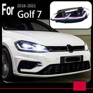 Piezas de estilo de coche para Golf <span class=keywords><strong>7</strong></span> MK7.5 2018-2021 <span class=keywords><strong>7</strong></span>.5gen faros delanteros LED o faros de xenón LED proyector Dual FACELIFT - Product Image 4