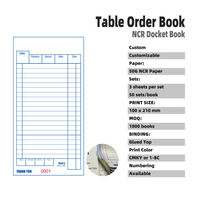 Carnet de Commandes Commercial Personnalisé Sans Carbone, Facture, Reçu, Bon de Commande, 2 Parties, 50 Jeux, pour Facture Proforma en Papier