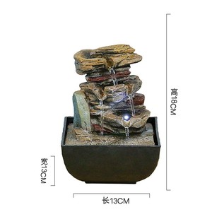 <span class=keywords><strong>Fontaine</strong></span> d'eau décorative de bureau pour salon intérieur, cascade de rocaille, ornement mural, ornements de <span class=keywords><strong>jardin</strong></span> - Product Image 4