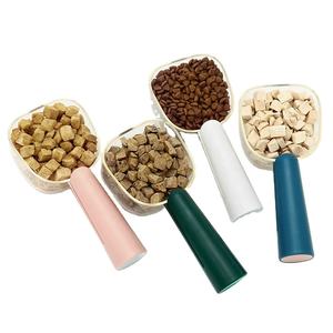 Puppy Kitten Supplies Grade Plastic Practical Ergonomic Pet <b>Feeder</b> Measuring Wet <b>Cat</b> Treats Spoon Colorful Pet Dog Feeing Scoop - Product Image 1