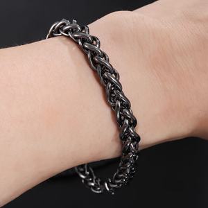 Nueva pulsera de una sola <span class=keywords><strong>quilla</strong></span> de acero inoxidable para hombres hip hop Street fábrica al por mayor - Product Image 2