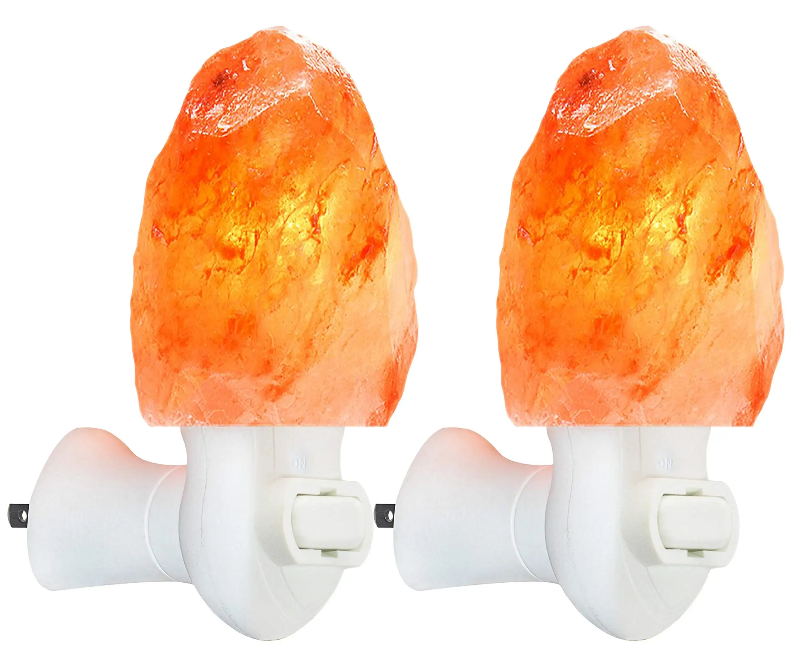 2 Pak Lampu Garam Himalaya Lampu Malam Plug Di Dinding Bola Lampu untuk Dekorasi Dinding Rumah Lampu Amber untuk Dekorasi Keselamatan Bersertifikat