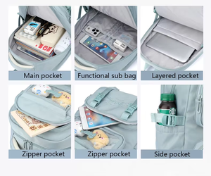 Mochilas Escolares 2026 con Múltiples Bolsillos, Cómodas y Ajustables, Mochilas para <span class=keywords><strong>Mujer</strong></span>, Lindas Mochilas Escolares para Niñas - Product Image 4