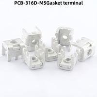 Borne renforcée de joint PCB-316D-M5, support fixe de carte de circuit imprimé, broche de soudure en métal d'onduleur, borne à courant élevé