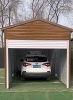 Garage préfabriqué en acier Daxiang pour voiture avec design moderne et toit plat