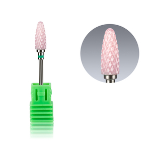 Punte per unghie in ceramica rosa fiamma frese per attrezzature per Manicure strumenti per rimuovere la CO-CB025 di smalto per unghie - Product Image 4