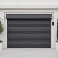 Porte de garage à enroulement automatique en aluminium isolée, porte à enroulement de sécurité électrique, prix d'usine personnalisé