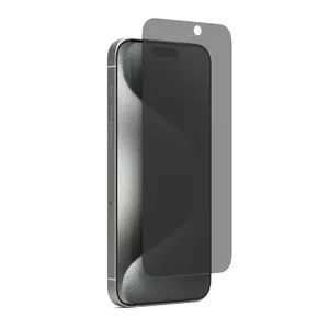 iPhone 15 Pro Max Premium 9H 2.5D钢化玻璃屏幕保护器的隐私屏幕保护器