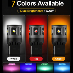 Bombilla LED Dual Bright S3 T20 de 6W 3570 con Colores Personalizados 3156 3157 1156 1157, Lámpara de Señal de Giro, Freno, Trasera y Reversa para Autos y Camiones - Product Image 3
