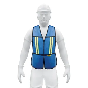 Master con 50 unidades Chaleco de seguridad con cintas reflectantes, azul, Pretul - Product Image 1